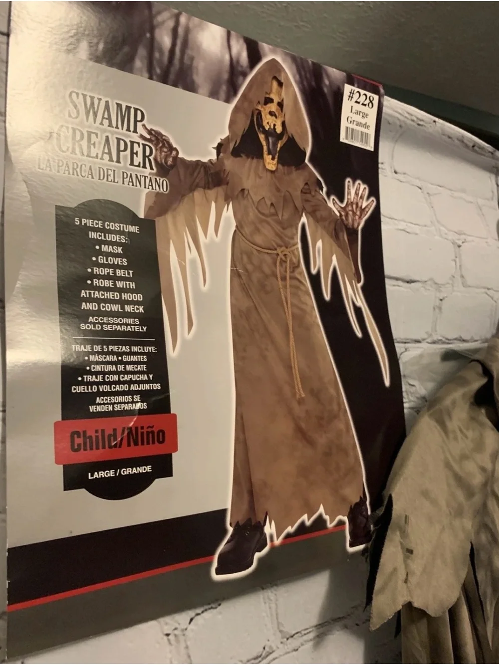 New Boys Halloween Costume Swamp Creaper Horror Large - Picture 4 of 4